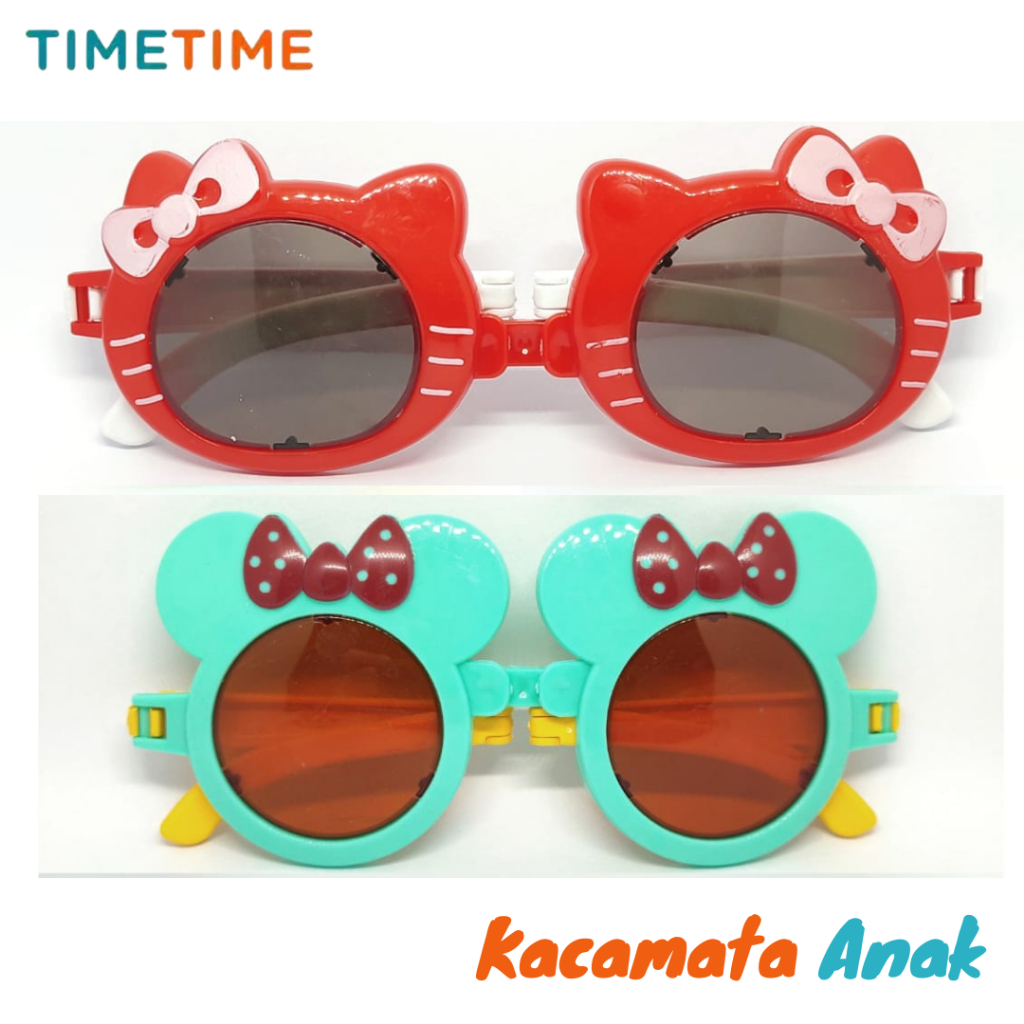 Kacamata Anak Kaca Mata Fashion Warna warni Kacamata hello kitty kaca mata micky mouse murah tipe 500 9A