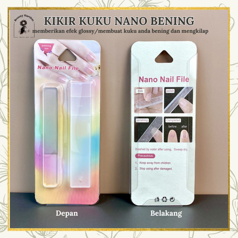 【 COD 】Alat Pengikir Kuku Kikir Kuku / Nano Buffer Glass / Kikir Bening / Pengkilap Kuku Alat Manicure