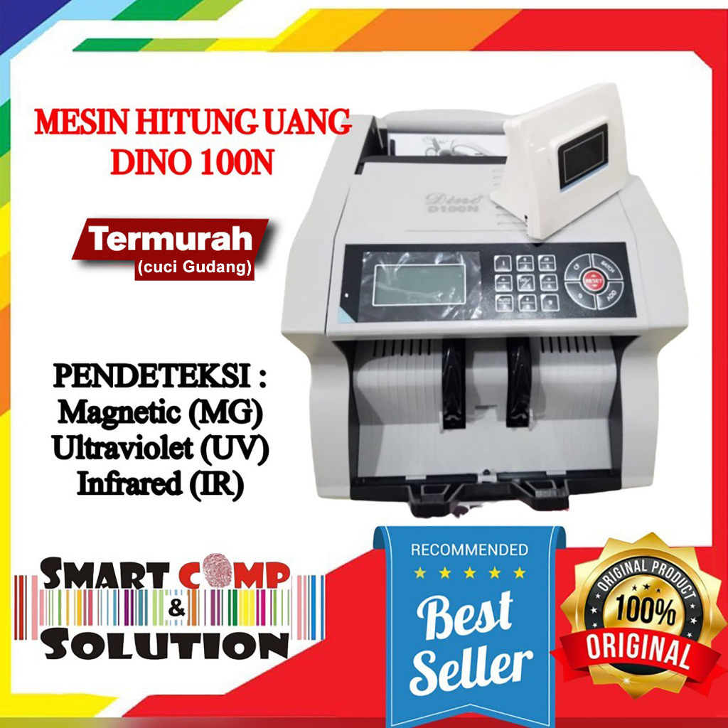 Money Counter - Mesin Penghitung Uang Dino D100