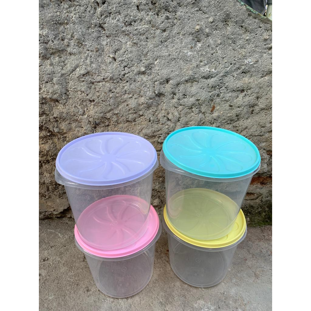 Toples bulat 10L dan 16L bigy toples plastik kerupuk kedap tebal plastik