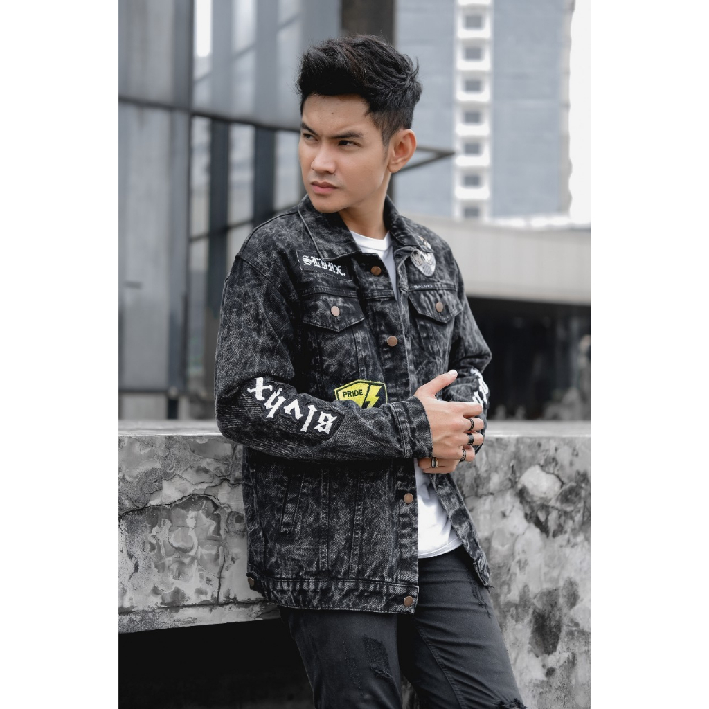 Jaket Jeans Motif Original Salvio Hexia