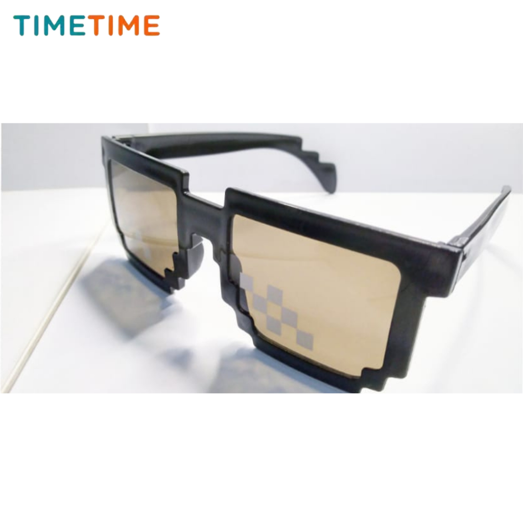 Kacamata Thug life Kotak Kacamata anak kacamata mozaic Hitam Kacamata Fashion Gaya 2083