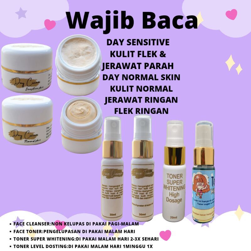 CREAM PEMUTIH WAJAH [PAKET PENGELUPASAN & PAKET NON PENGELUPASAN]CREAM PEMUTIH WAJAH/PEMUTIH WAJAH/S