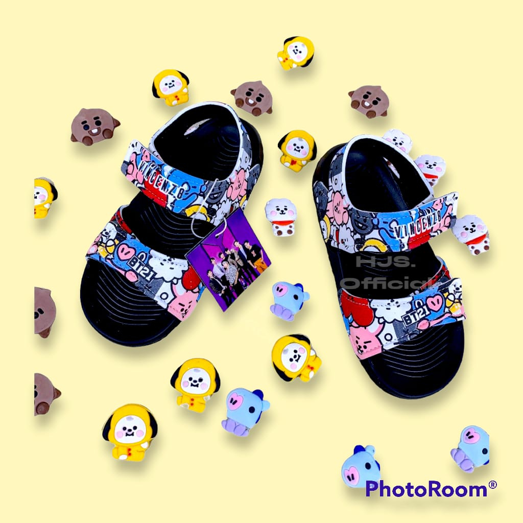 Sandal Anak Laki Laki Motif Karakter  BTS Sandal Gunung Anak Sendal Anak Terbaru Lucu  Sandal Anak Vincenz8