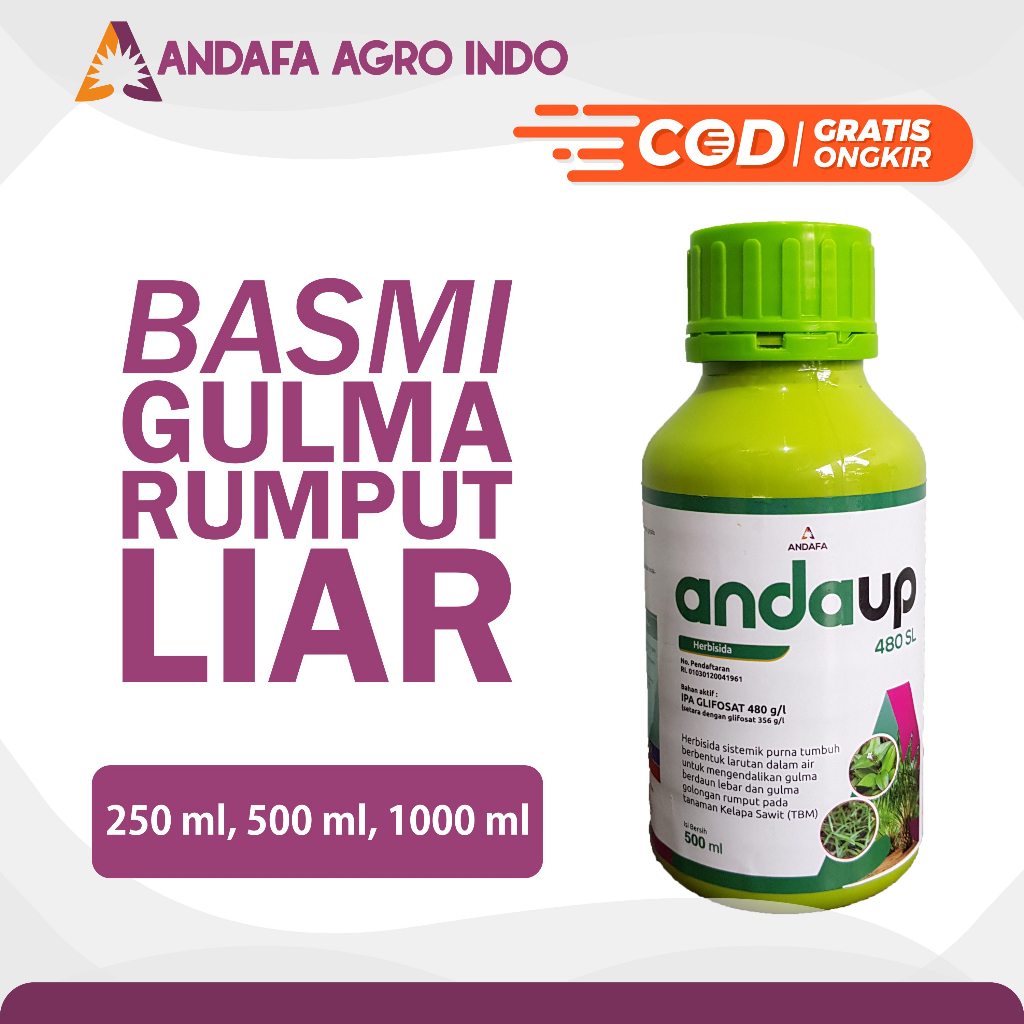 AndaUp (RoundUp) sistemik Obat Rumput Liar Pembasmi Rumput Liar Obat Pembasmi Rumput Pembasmi Rumput