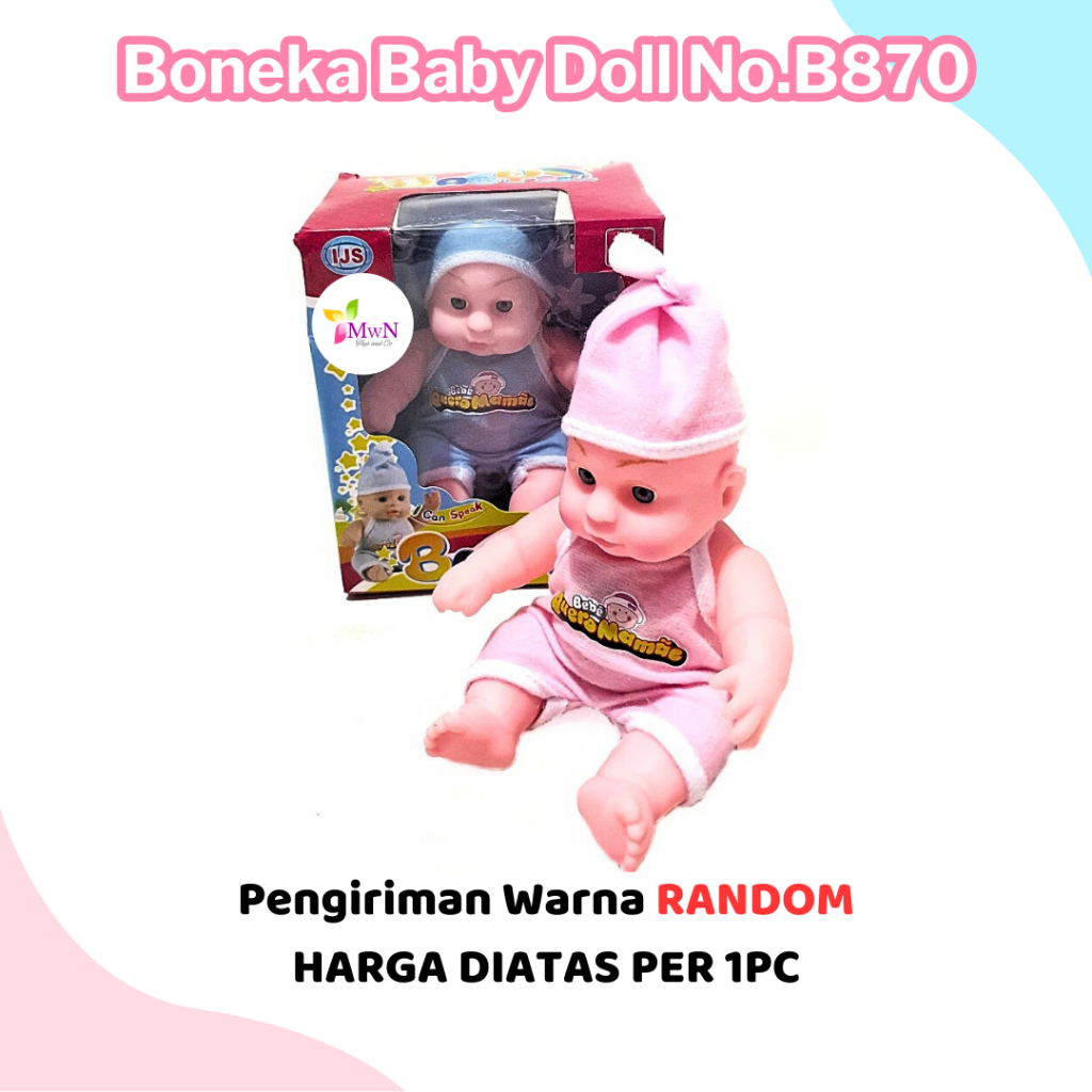 mwn.toys Boneka Baby Doll No.B870