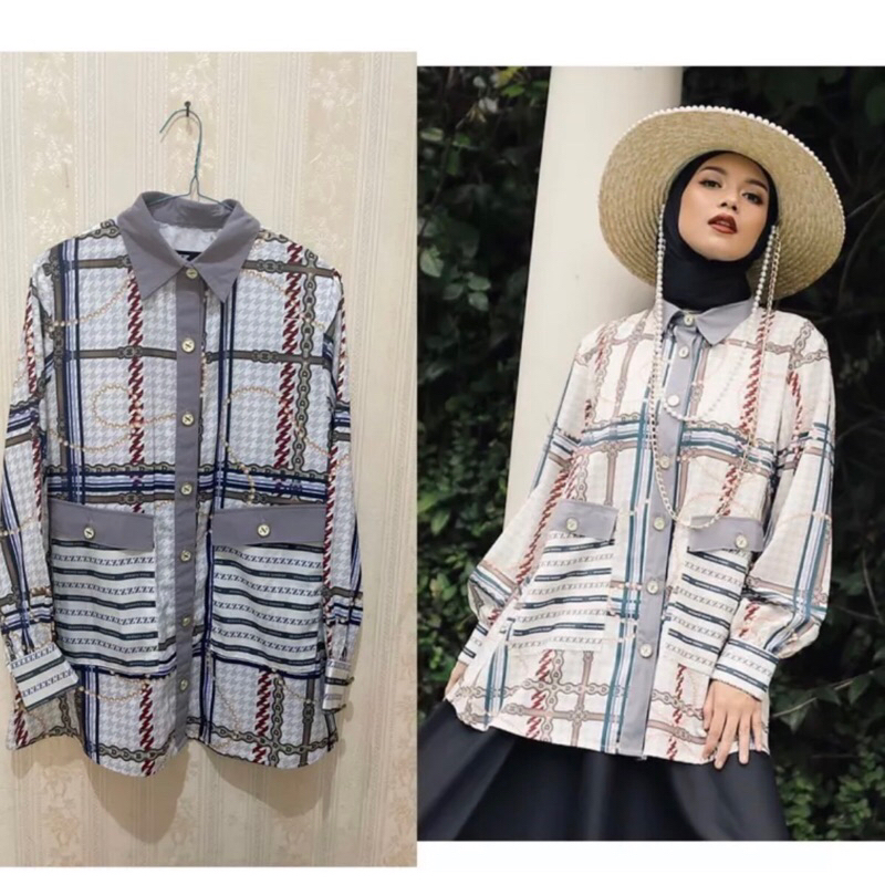 preloved zaskia sungkar nala blouse size M