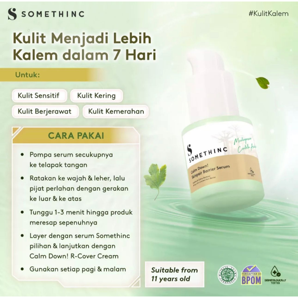 Somethinc Calm Down Skinpair Barier Serum Wajah