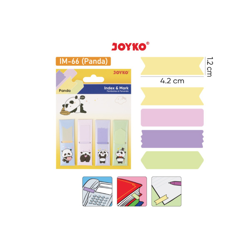 Stiker Penanda Pembatas Joyko index mark IM-66 Panda
