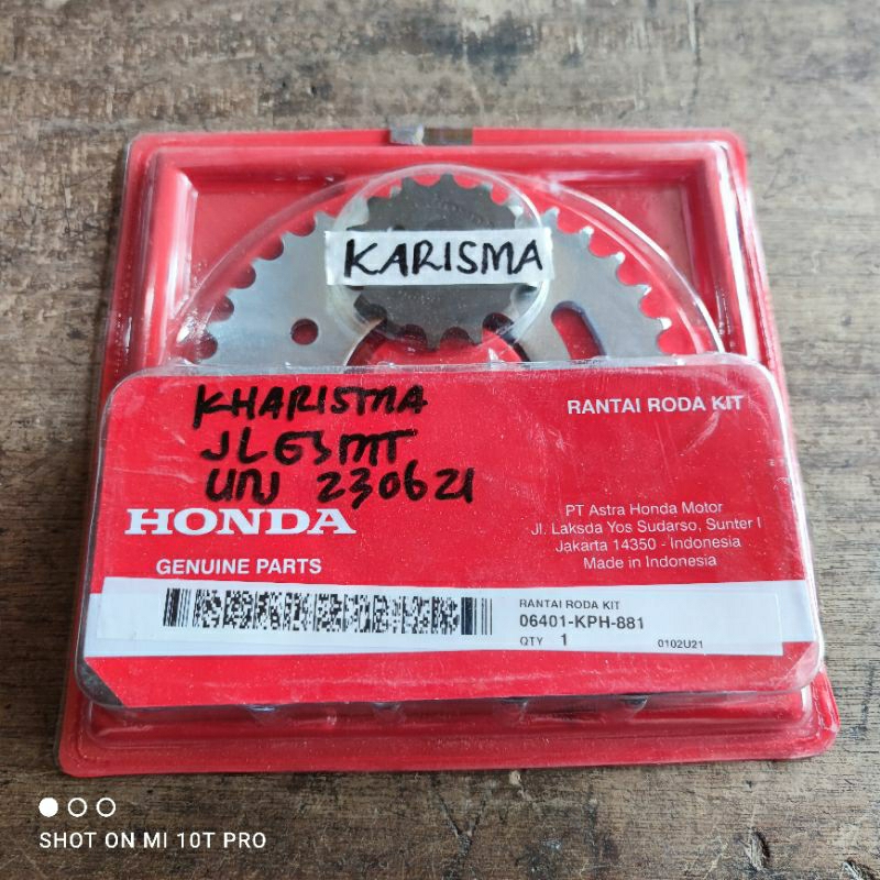 Gear Set Honda Kharisma Supra X 125 Old Original Honda AHM