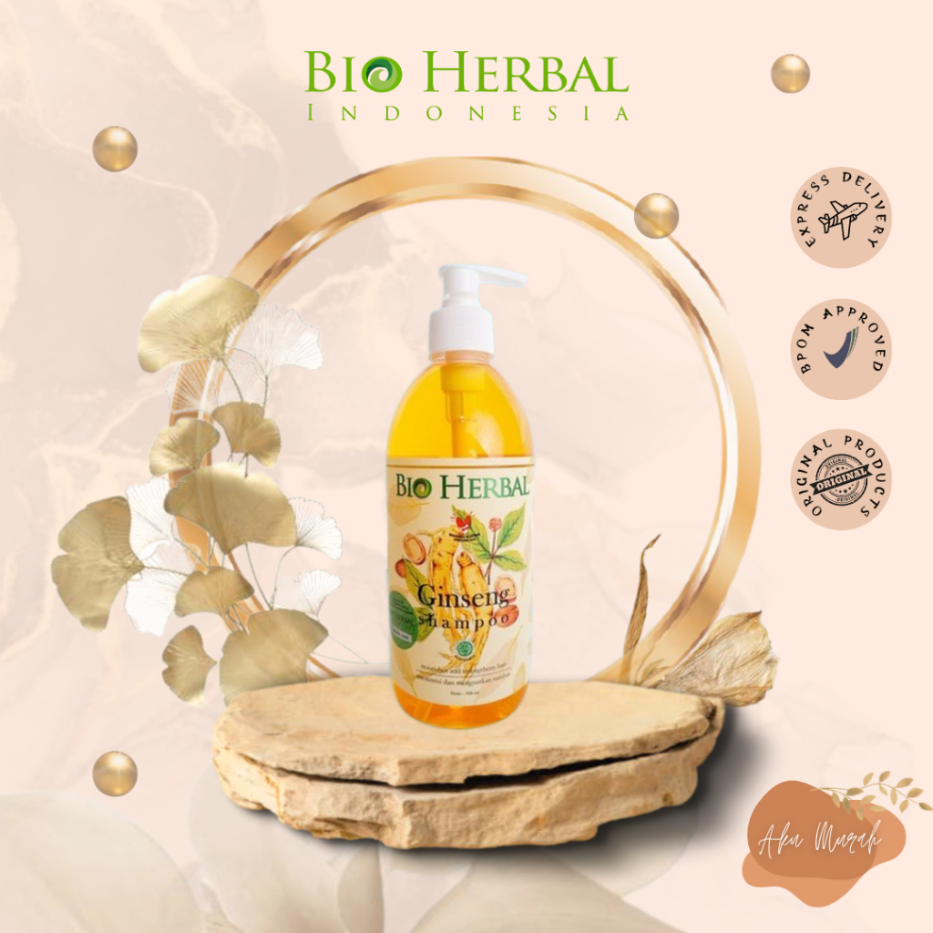 ✨ AKU MURAH ✨ BIO HERBAL SHAMP0O GINSENG 500ML NEW SIZE