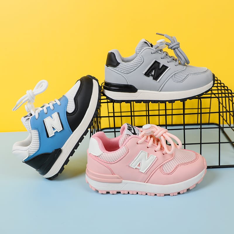 HappyOliver NIXMAX FOR Sepatu Anak Laki Laki Perempuan Sneakers Sekolah 2-8 Tahun Import