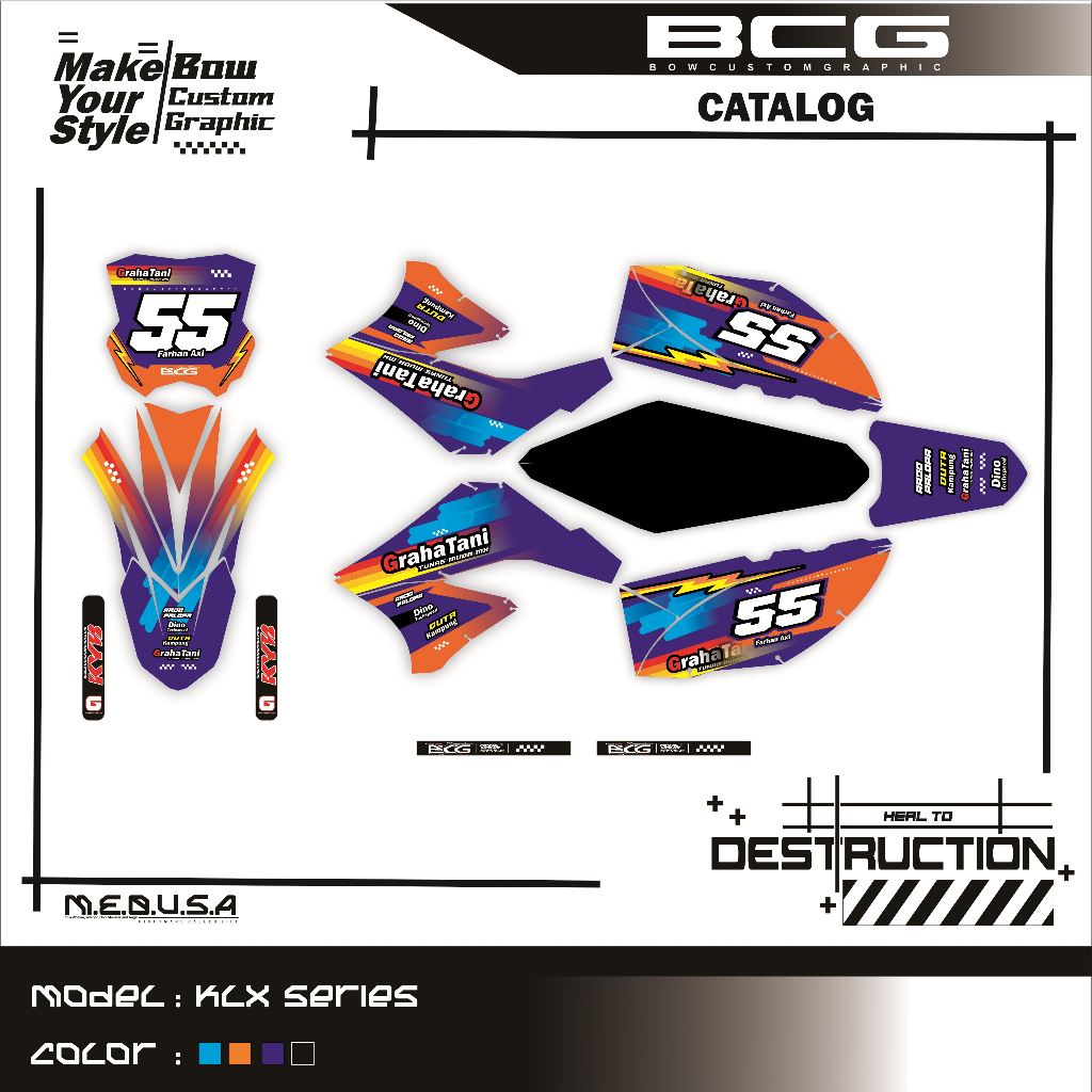 DECAL KLX OLD FULL CUSTOM