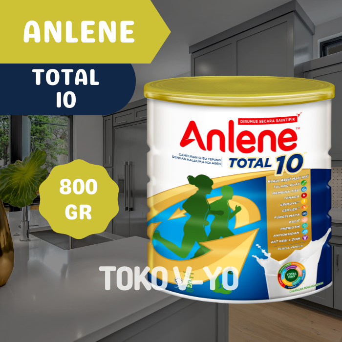 Anlene Total 10 Kemasan Kaleng 800 gram - Susu Rendah Laktosa & Lemak