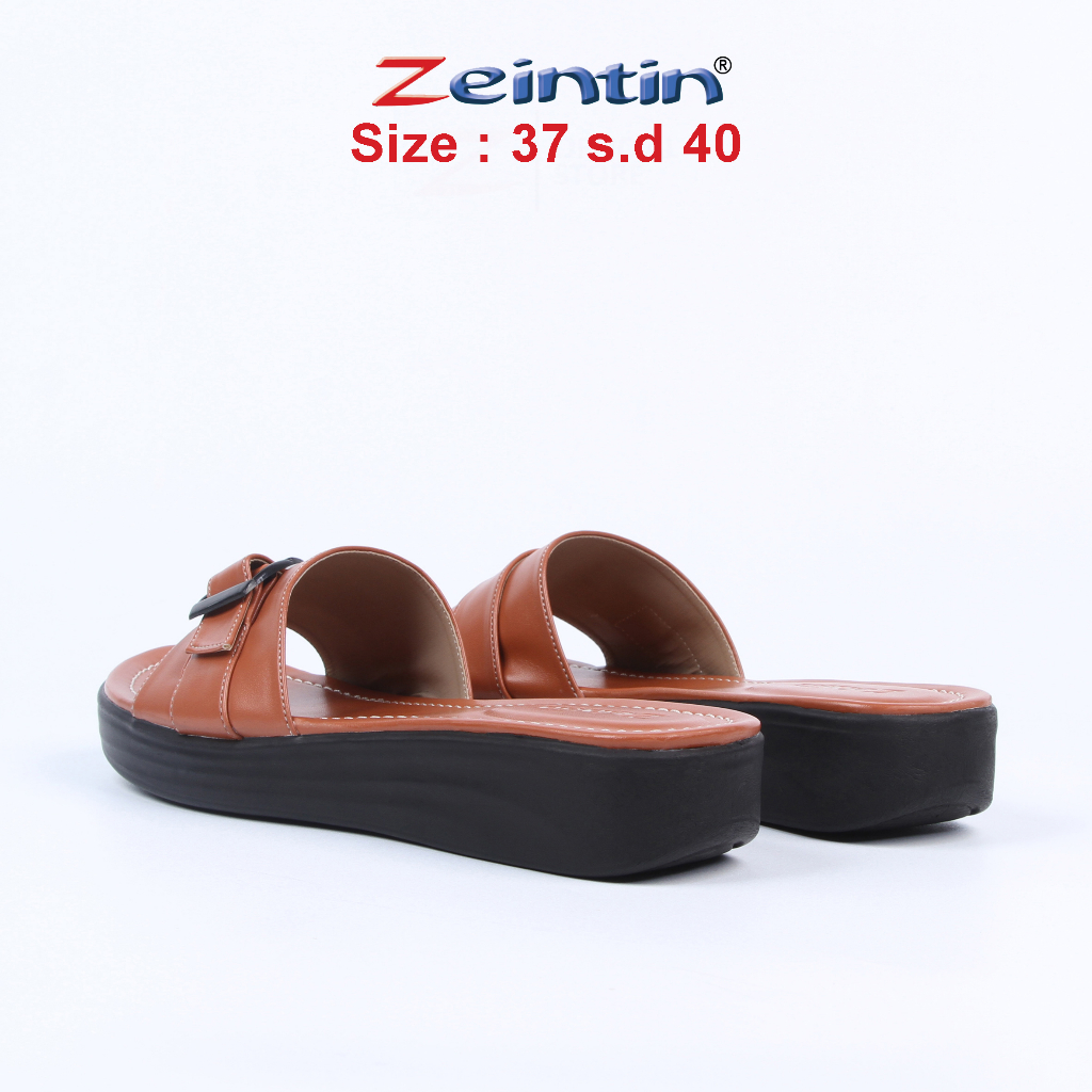 Zeintin - Sandal Wanita Casual Sendal Slop Cewek Sintetis Perempuan Kekinian Sandal Wedges ZEINTIN HP