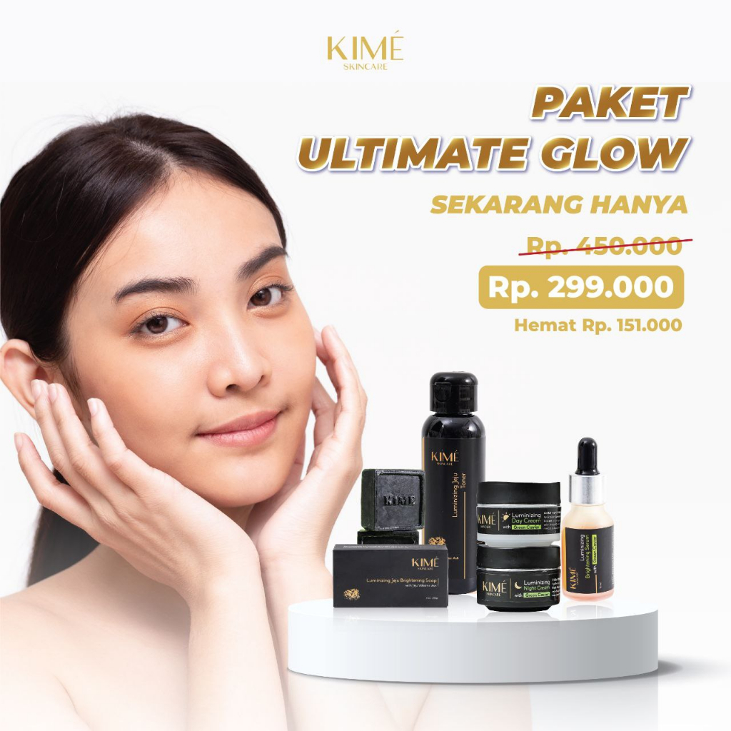 KIME PAKET ULTIMATE GLOWING GRATIS POUCH