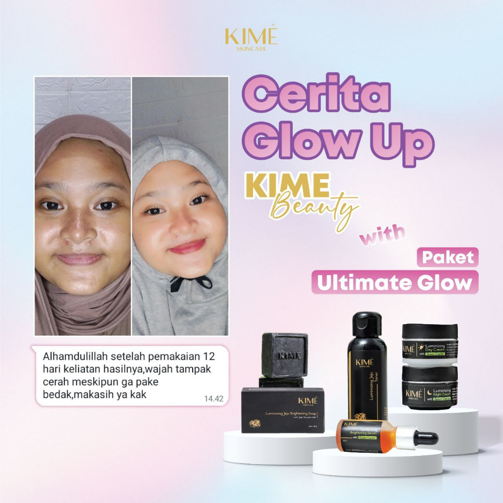 KIME PAKET ULTIMATE GLOWING GRATIS POUCH