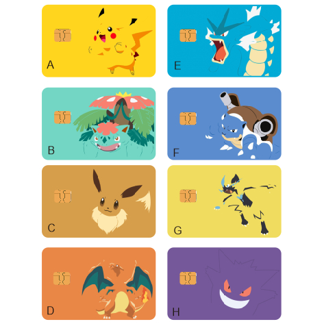 

POKEMON SKIN CARD STICKER KARTU HD