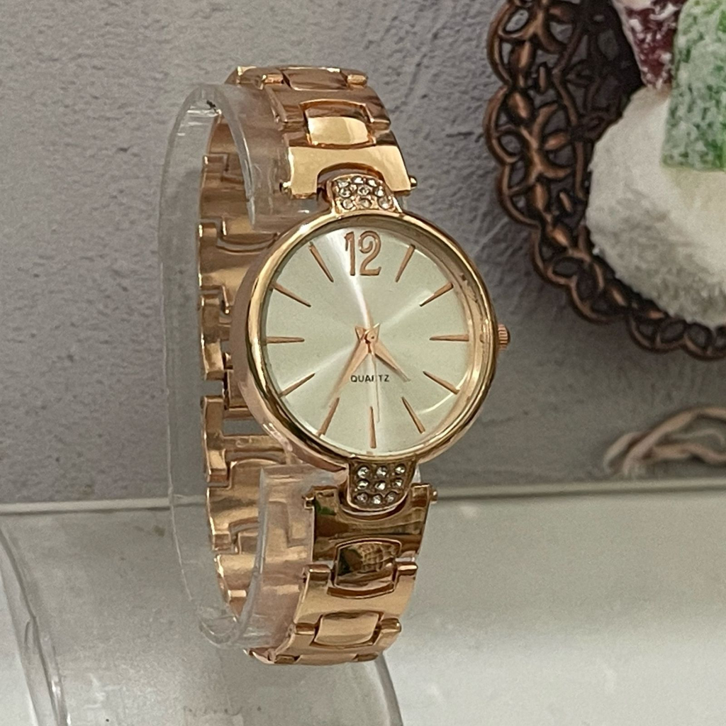 (SS) COD  Jam Tangan Analog Wanita Elegan Strap Rantai BL-12