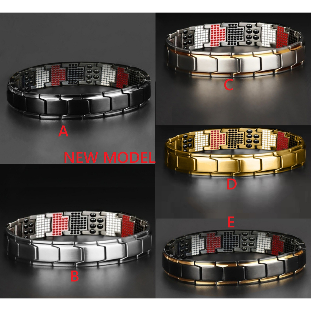 GELANG MAGNET NEO NEW ION NEGATIF BIO INFRARED KESEHATAN casual  PRIA WANITA TITANIUM terapi luxuri 