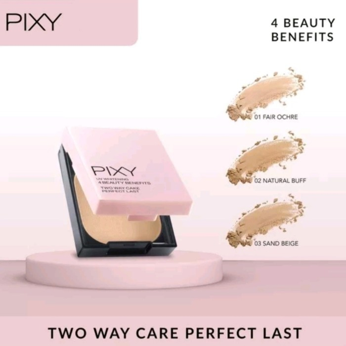 PIXY UV WHITENING TWC PERFECT LAST BEDAK PADAT DAN BEDAK REFILL PIXY