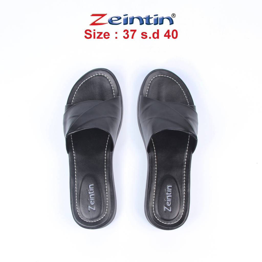 Zeintin - Sandal Wanita Casual Sandal Selop Wanita Kekinian Bahan Kulit Sintetis Premium Original Zeintin HP