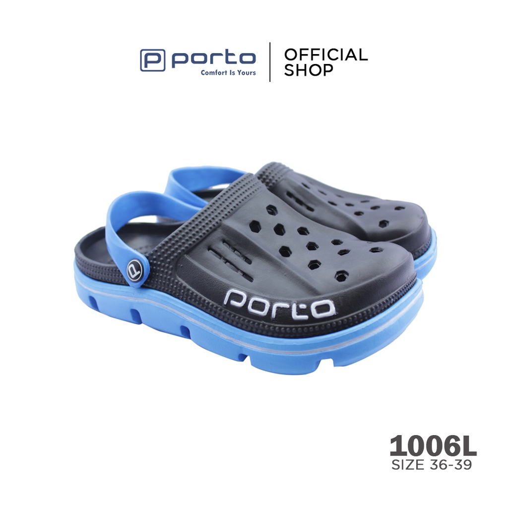 Porto 1006L Sandal Selop Model Baim Pria Wanita Sandal Kodok