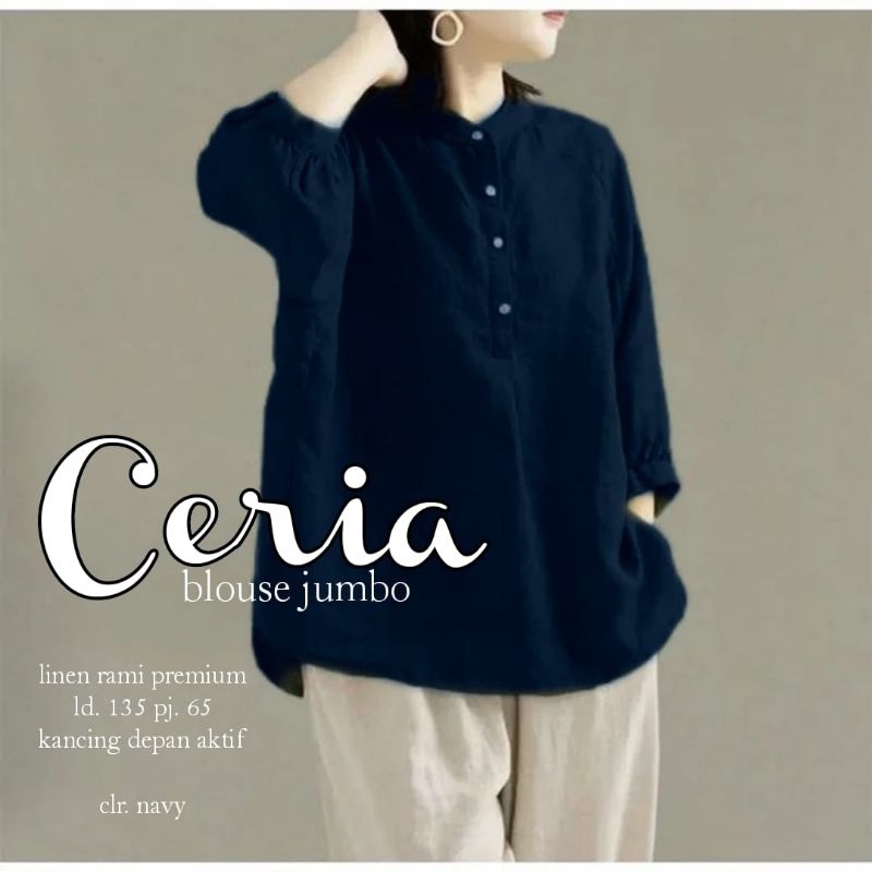 BAJU WANITA JUMBO LD 135 cm CERIA BLOUSE WANITA TERBARU
