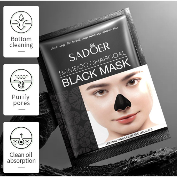 Sadoer Penghilang Komedo Blackhead Masker Activated Carbon