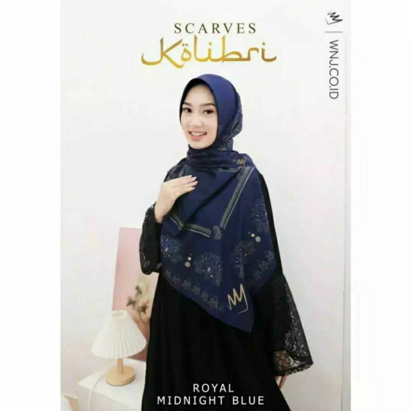 Scarves Kolibri Size 130*130 cm Jilbab Segiempat by Wanoja
