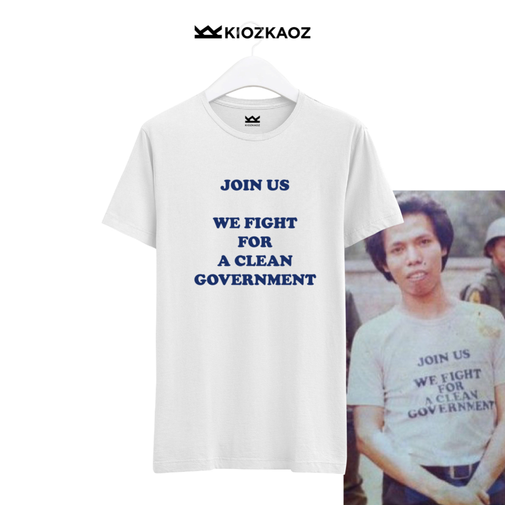 Kaos Dono Warkop Legend - Join Us We Fight For A Clean Government Premium Cotton 30s