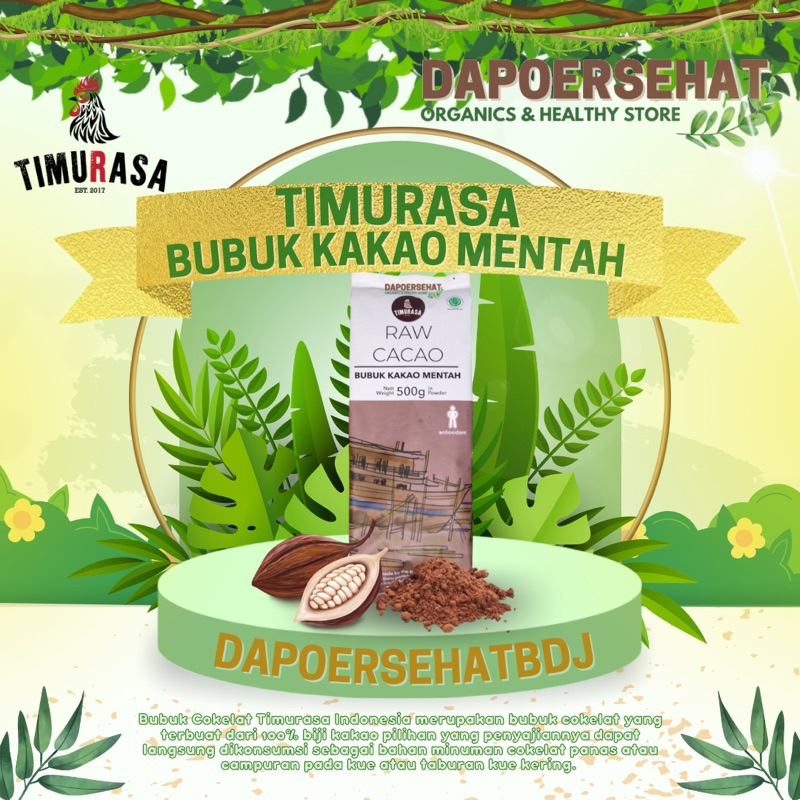 

TIMURASA - Bubuk Kakao Mentah/Kakao Powder/Bubuk Coklat 500gr