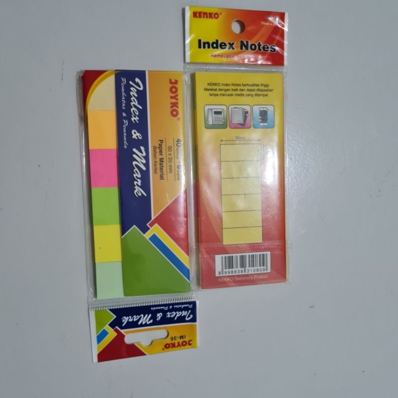 

Sticky note memo tempat tempel stip index