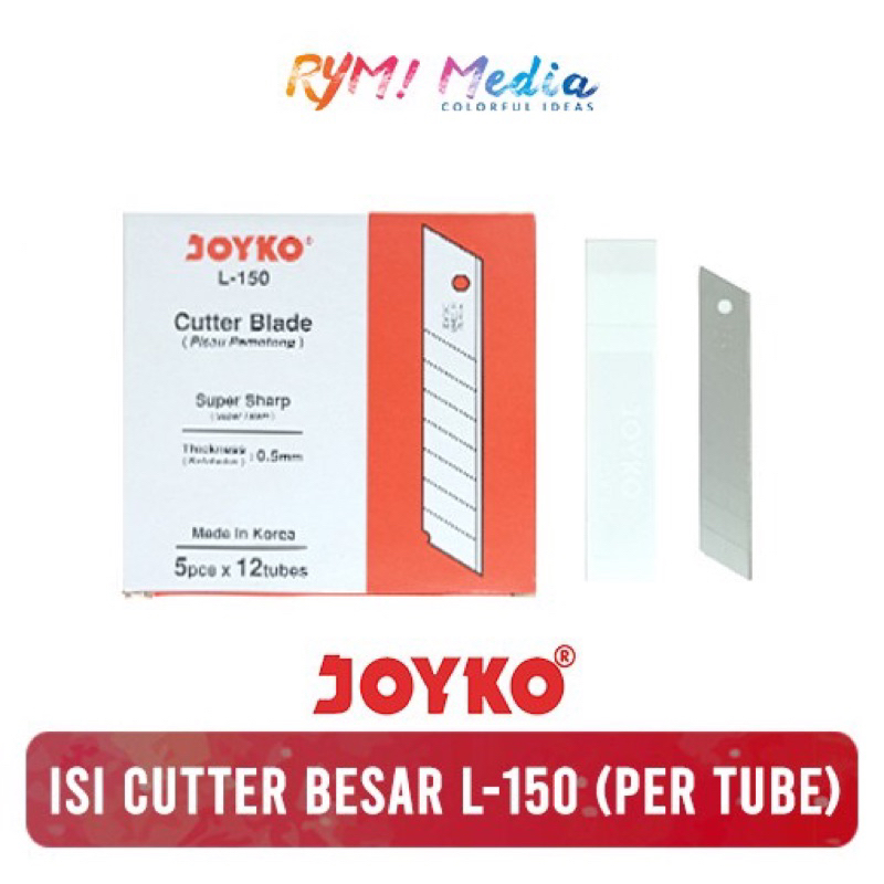 

JOYKO Isi Cutter Besar Blade Refill Pisau Pemotong L150 1 Tube 5 Pcs