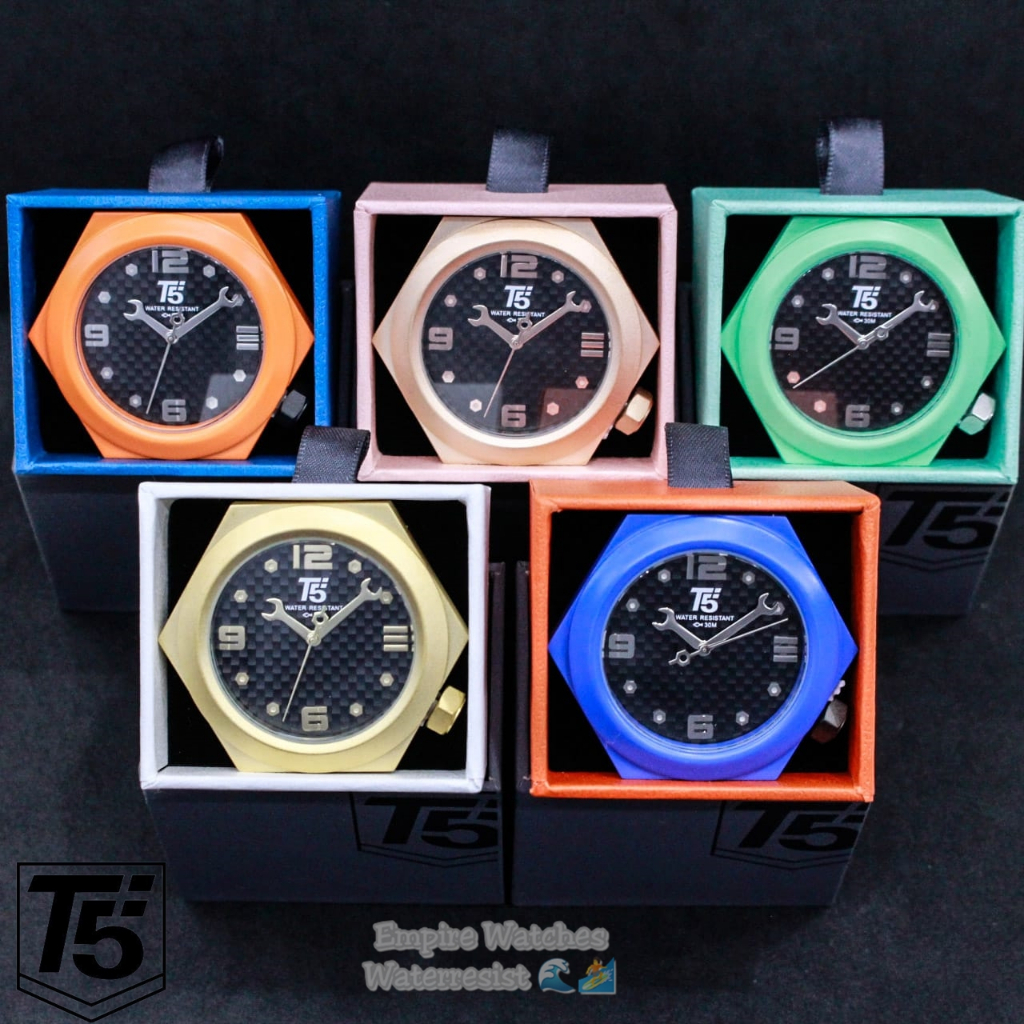 Jam Tangan T5 Pin Watch Analog Original Waterproof