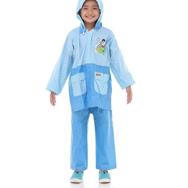 Jas Hujan Anak Setelan Jaket Celana Elmondo