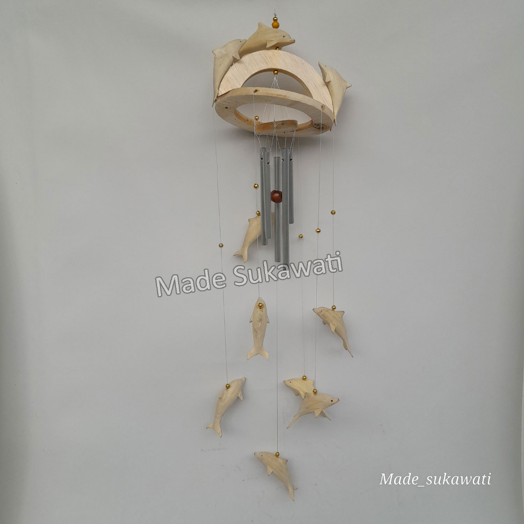 Windchimes Lonceng aluminium Dolphin Lumba Love Pinokio Bel kerajinan Handmade