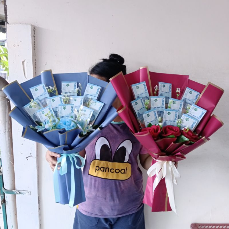 buket uang 500k  money bouquet wisuda dan ulang tahun