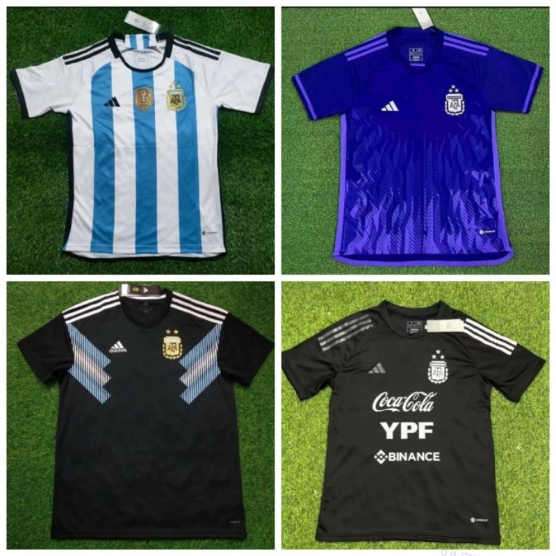 Jersey Kaos Baju Sepak Bola Timnas Argen Argentina Home Away 3rd Third Training Latihan Prematch Pre