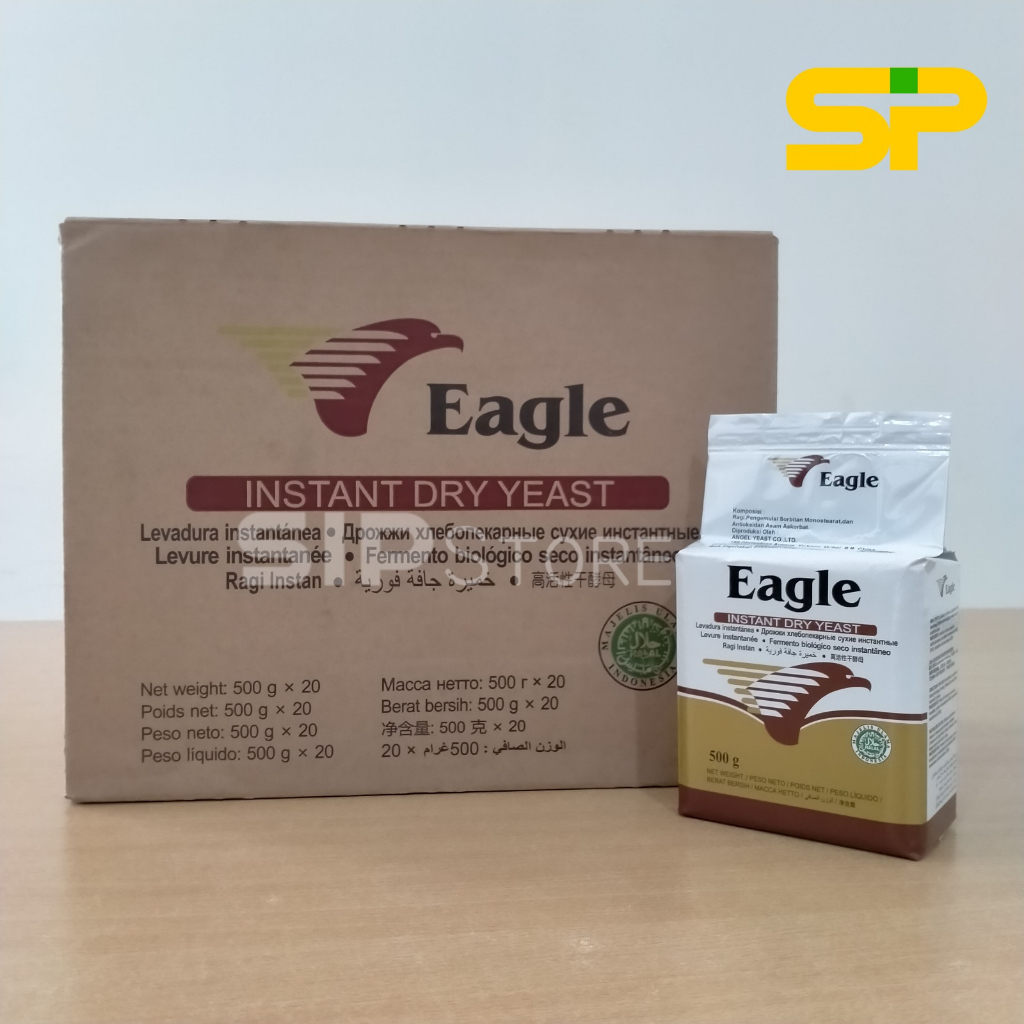 EAGLE Instan Dry Yeast Ragi Instan 500gr / Pengembang Kue / Ragi Kering 500 gr