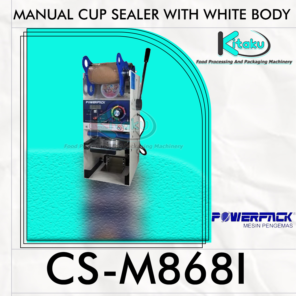 Mesin Cup Sealer Manual CS-M868I (Putih) Powerpack