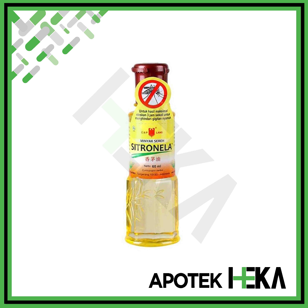 Minyak Sereh Sitronela Cap Lang Botol 60 ml - Oil Anti Nyamuk (SEMARANG)