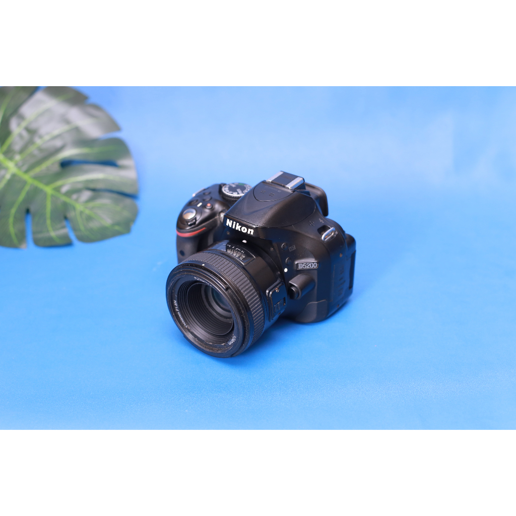 Kamera NIKON D5200 Lensa Fix 50mm F1.8 Kamera DSLR