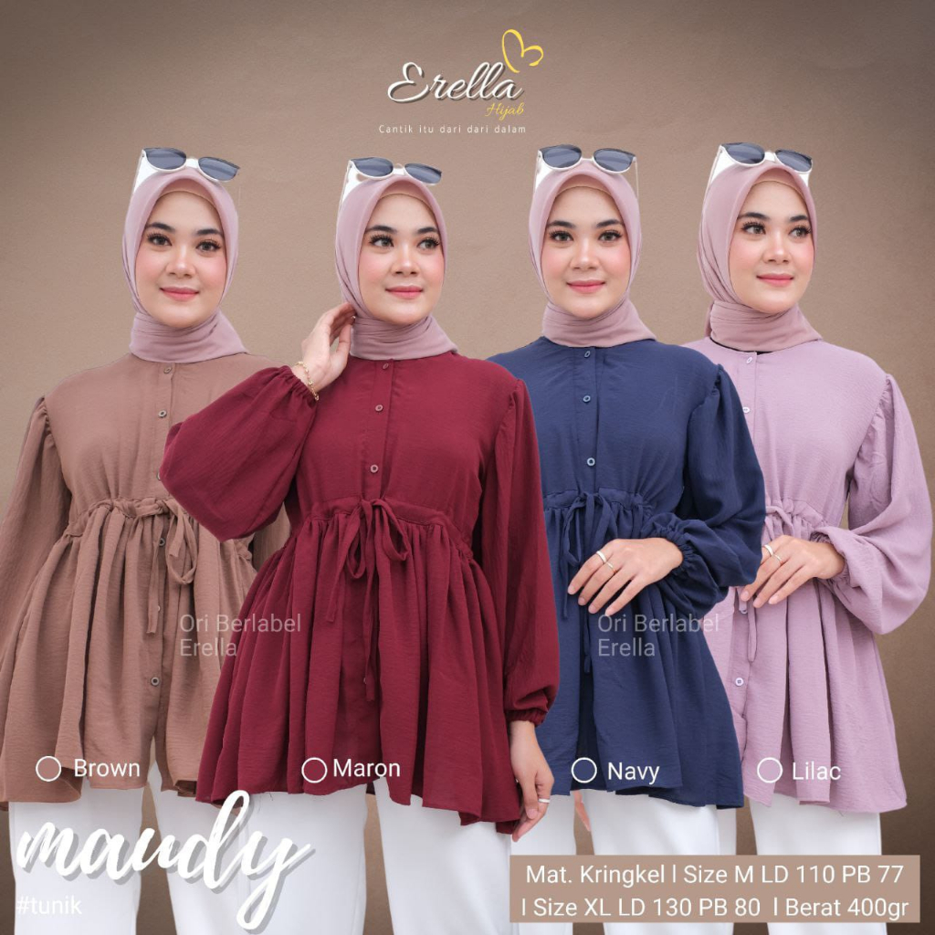 Maudy Blouse by Erella Hijab