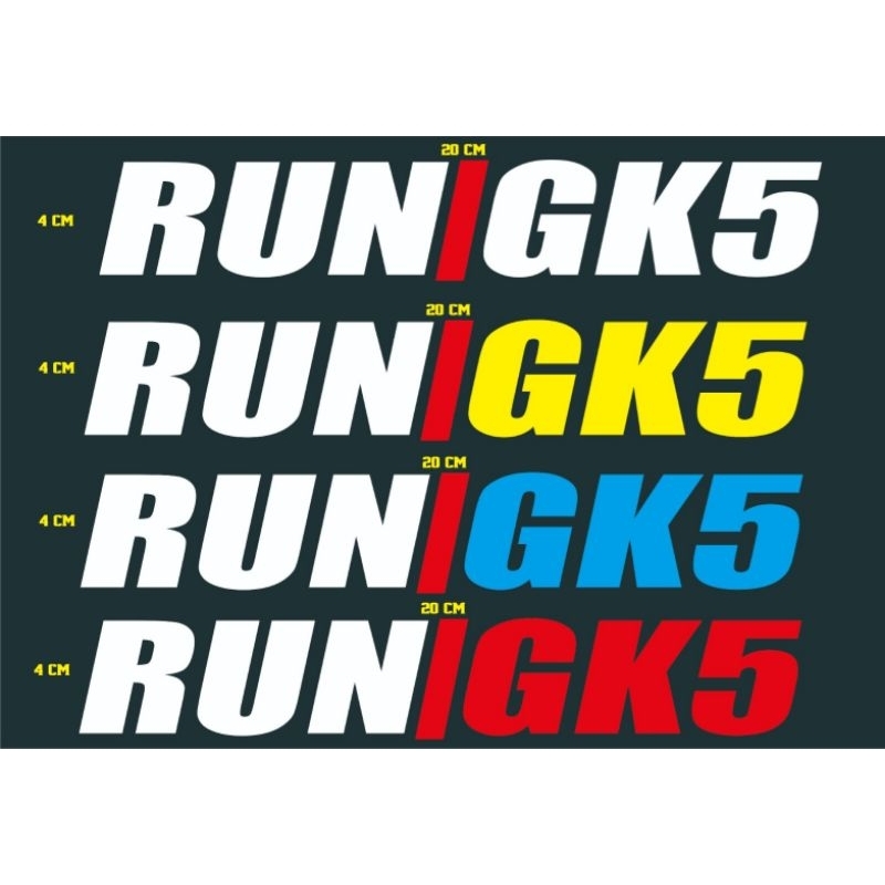sticker RUNGK5 | sticker HONDA JAZZ GK5 | Jazz GK5