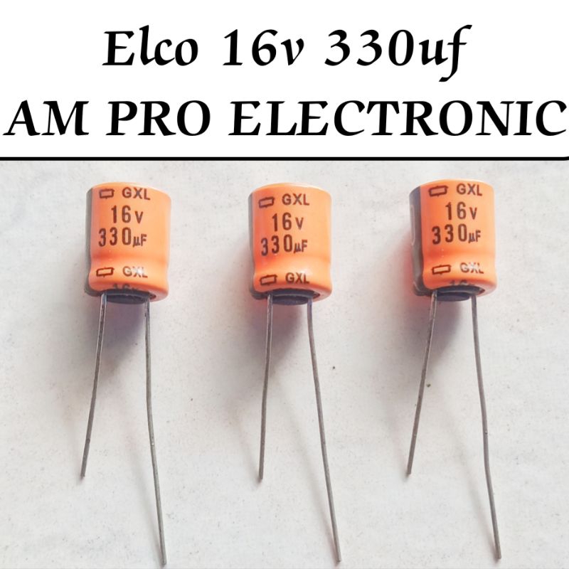 Elco 16v 330uf Elko 330uf 16v Orange