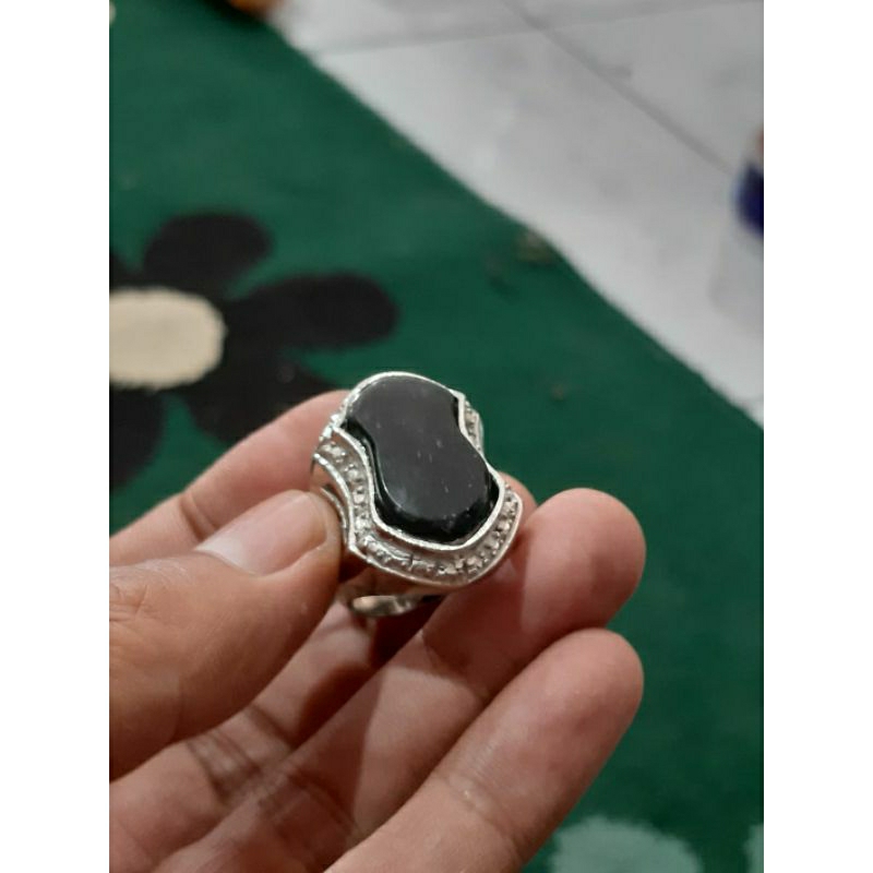 CINCIN BATU BLACK JADE TEROMPAH NABI