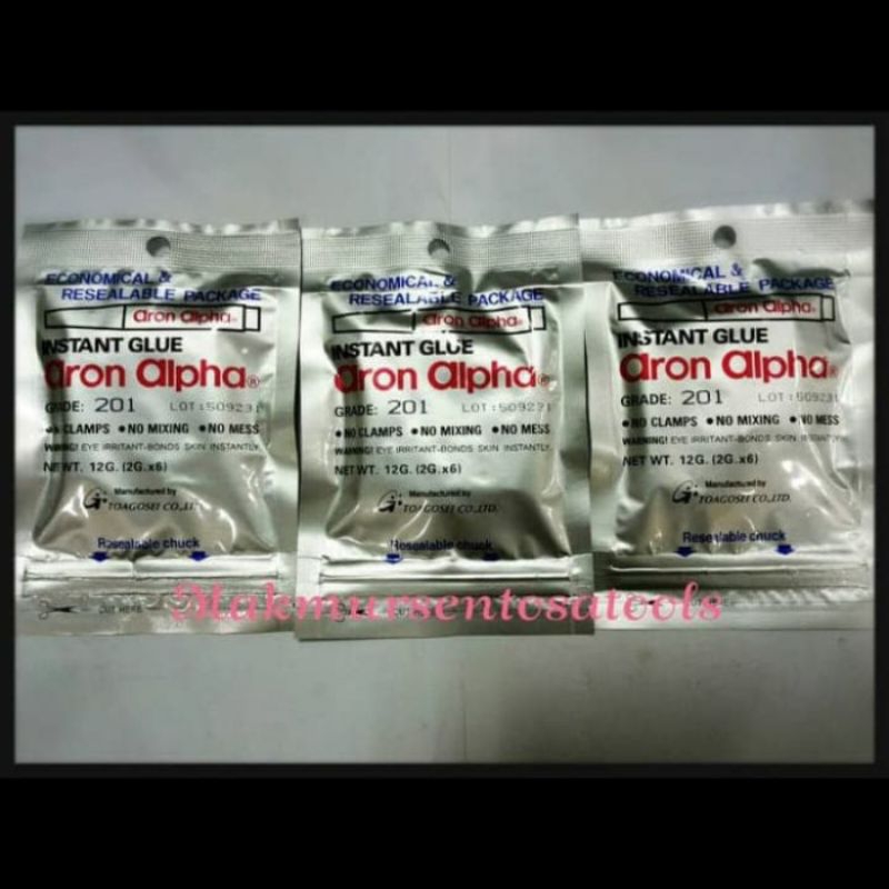

Lem aron alpha 2G x 6 TERMURAH