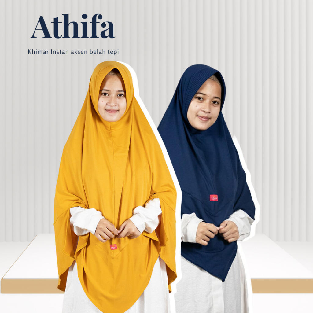 Khimar Instan Athifa series belah lengan | By Khayr Moswear