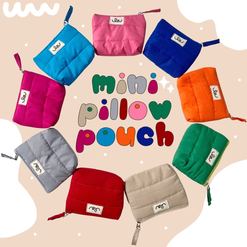 pouch / dompet - MINI PILLOW POUCH | la.ideas